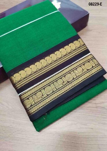 Rashmika - 08229-E   Green  Color Trendy Chettinad Cotton Saree CM1449000 (LR4C)