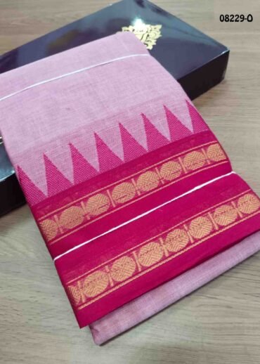 Samantha - 08229-O  Pink  Color Trendy Chettinad Cotton Saree CM1449000 (LR4C)