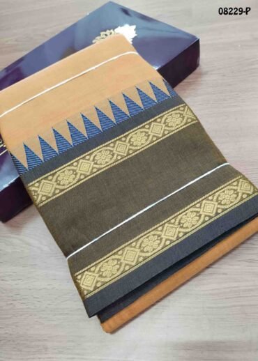 Samantha - 08229-P  Lightmustared  Color Trendy Chettinad Cotton Saree CM1449000 (LR4C)