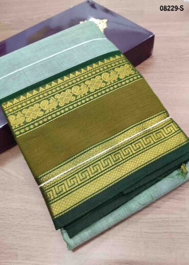 Samantha - 08229-S  Green  Color Trendy Chettinad Cotton Saree CM1449000 (LR4C)