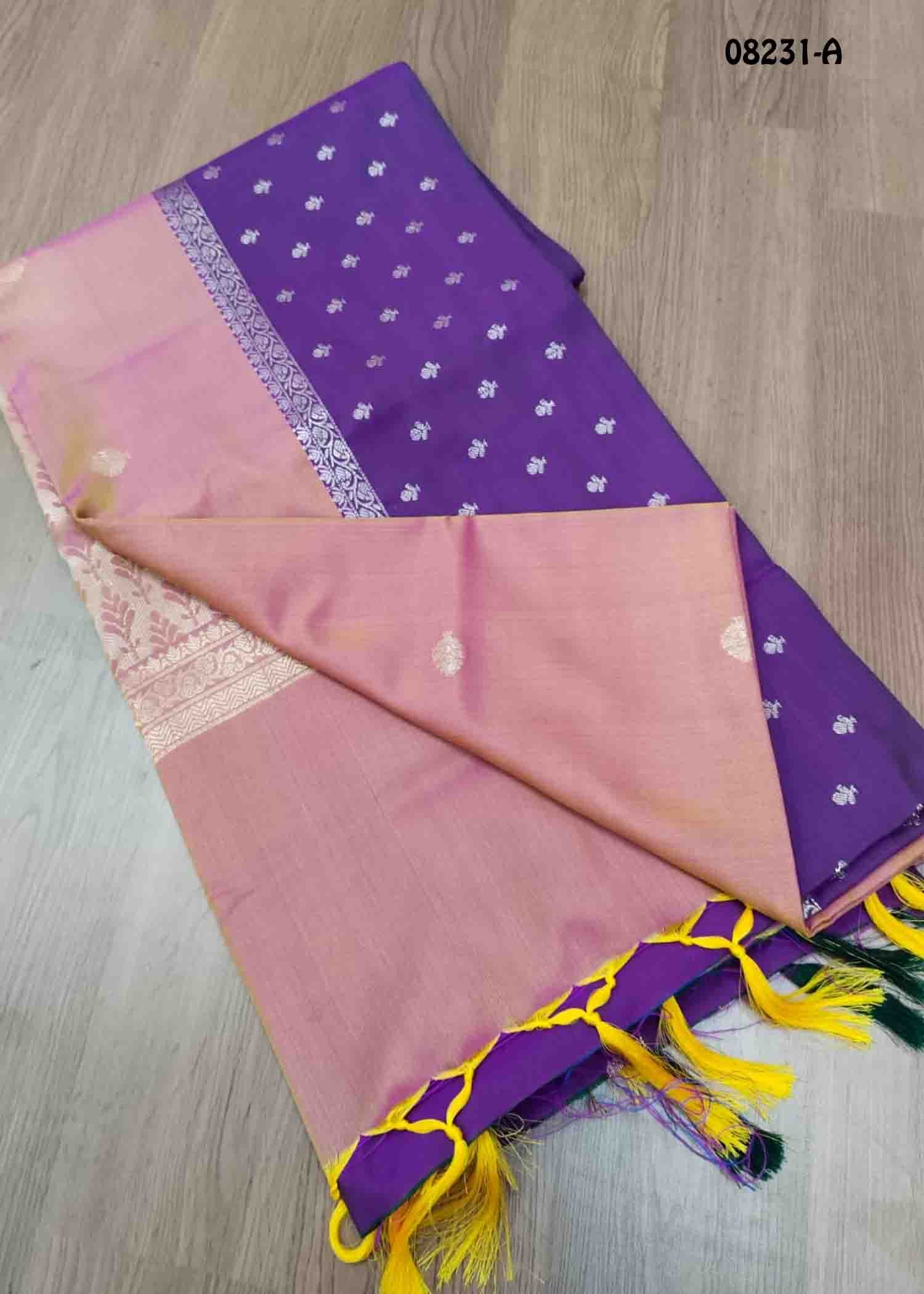 Pooja - 08231-A Pink Color Traditional Semi Soft Silk Saree CM1452559 (LR4B)