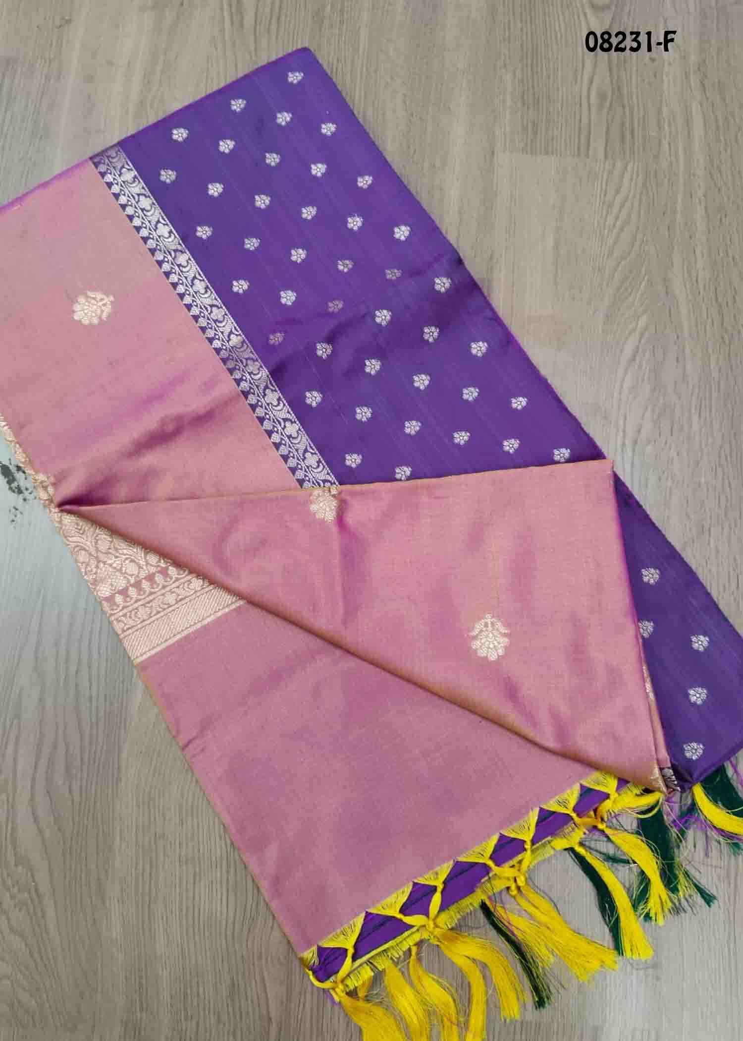 Pooja - 08231-F Pink Color Traditional Semi Soft Silk Saree CM1452559 (LR4B)
