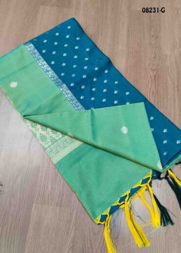 Pooja - 08231-G   TaffyGreen  Color Traditional Semi Soft Silk Saree CM1452559 (LR4B)