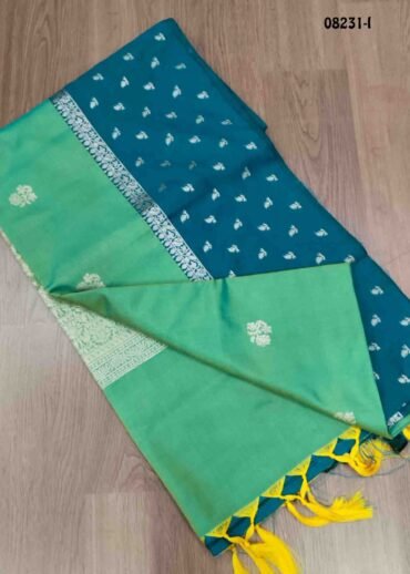 Pooja - 08231-I   TaffyGreen  Color Traditional Semi Soft Silk Saree CM1452559 (LR4B)