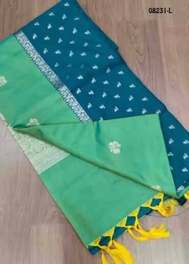 Pooja - 08231-L   TaffyGreen  Color Traditional Semi Soft Silk Saree CM1452559 (LR4B)