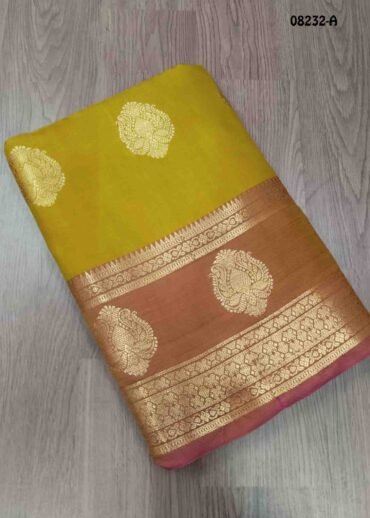 Priyadharshini - 08232-A  Lemonyellow Color Traditional Chanderi Cotton Silk Saree CM1452513 (LR4B)