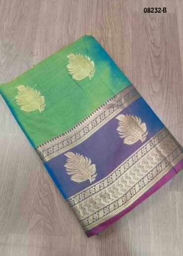 Priyadharshini - 08232-B Green Color Traditional Chanderi Cotton Silk Saree CM1452513 (LR4B)