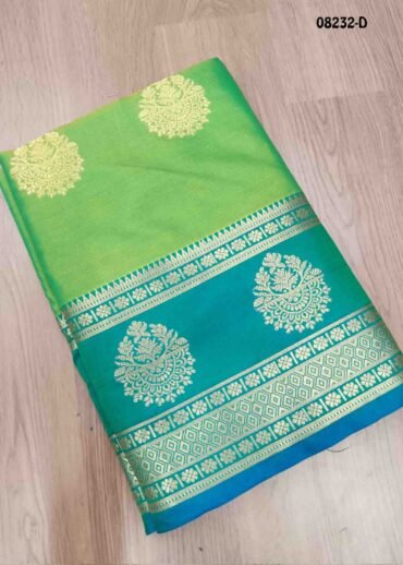Priyadharshini - 08232-D Green Color Traditional Chanderi Cotton Silk Saree CM1452513 (LR4B)