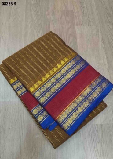 Janani - 08233-B  Mustard Color Traditional Chettinad Saree CM1449001 (RR1B)