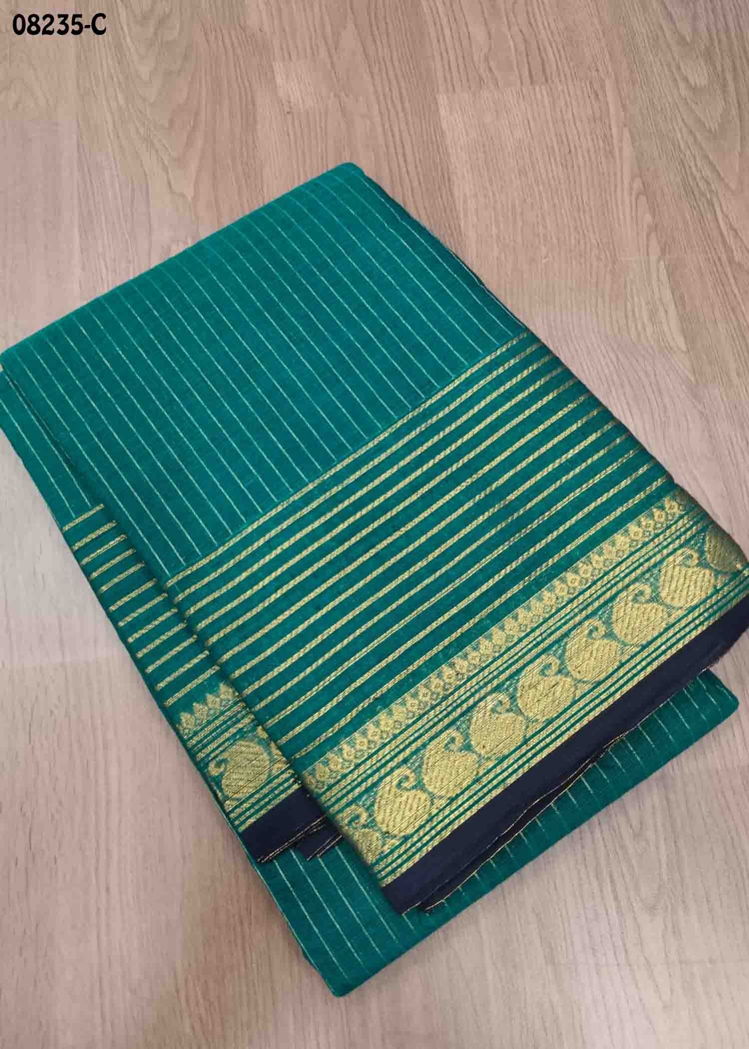 Janani - 08233-C Green Color Traditional Chettinad Saree CM1449001 (RR1B)