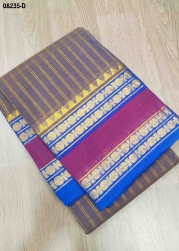 Janani - 08233-D  Roseowood Color Traditional Chettinad Saree CM1449001 (RR1B)