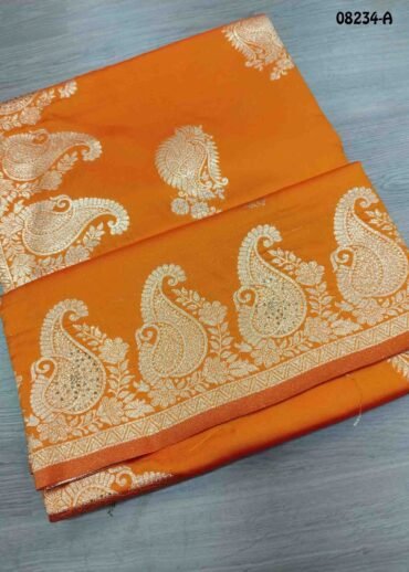 Manimegalai - 08234-A  Mustard Color Traditional Banaras Saree CM1449489 (RR1B)