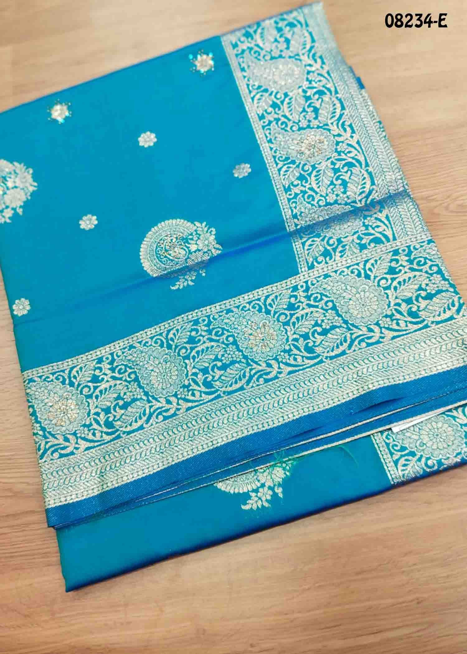 Manimegalai - 08234-E SkyBlue Color Traditional Banaras Saree CM1449489 (RR1B)