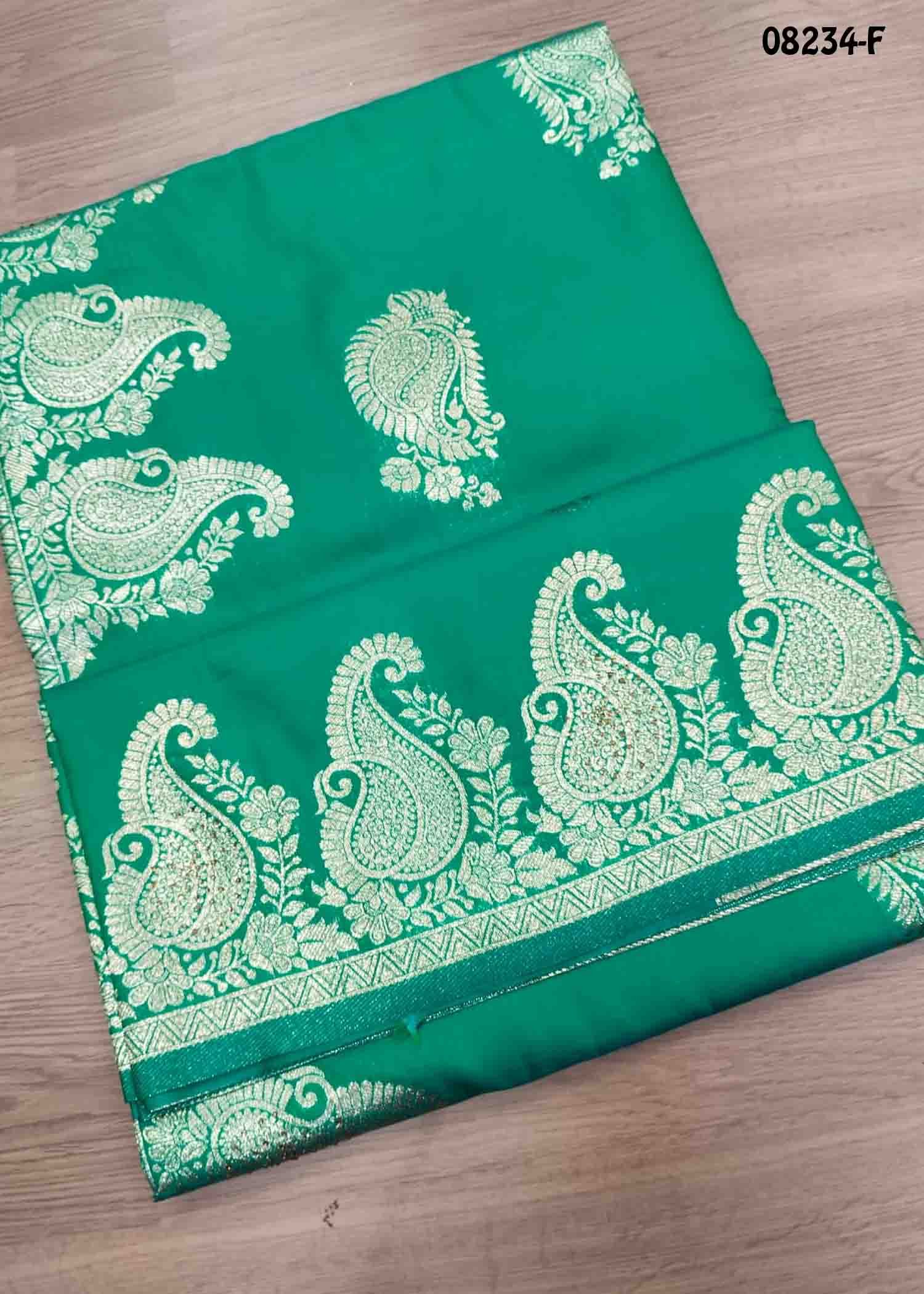Manimegalai - 08234-F PineGreen Color Traditional Banaras Saree CM1449489 (RR1B)