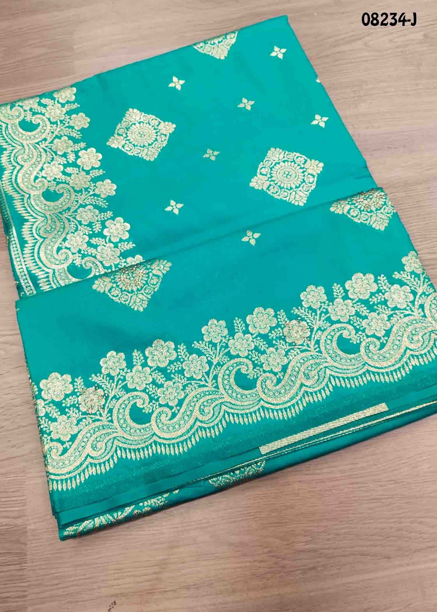 Manimegalai - 08234-J PineGreen Color Traditional Banaras Saree CM1449489 (RR1B)