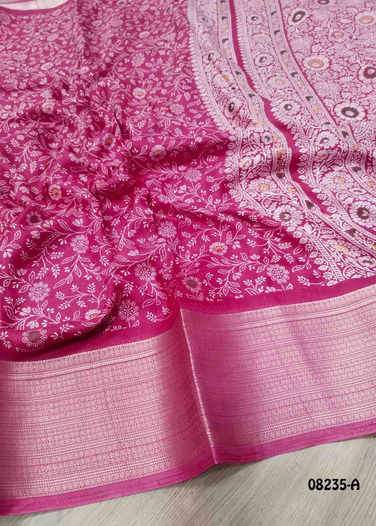 Priyamani - 08235-A DarkPink Color Trendy Soft Chiffon Saree CM1435437
