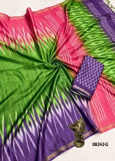 Sunsilk - 08242-G  Multi Color Trendy Fancy Cotton  Saree CM1452335 (RR3D)