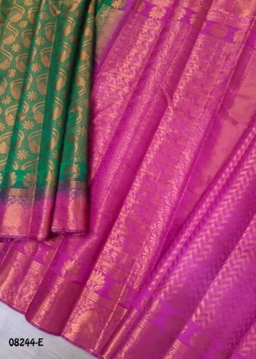 Avanthika  08244-E  Green Color Trendy Raw Silk  Saree CM1449894(RR3D)