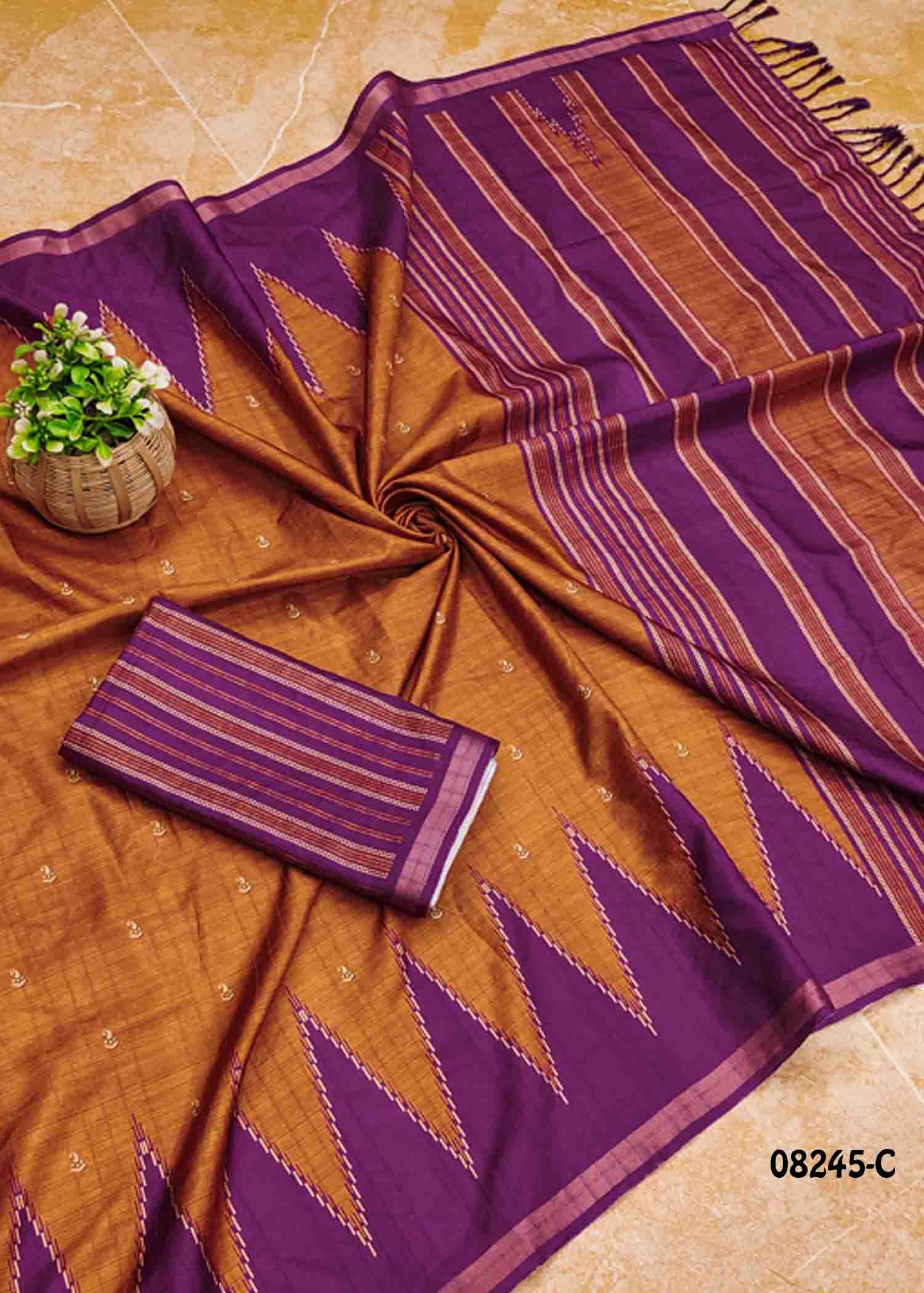 Medimix 08245-C Mustared Color Trendy Fancy Cotton Saree CM1452335 (RR3D)