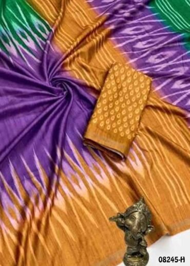 Medimix  08245-H  Multi Color Trendy Fancy Cotton  Saree CM1452335 (RR3D)
