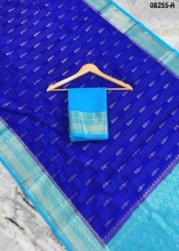 Shruthy-  08255-A  Inkblue  Color Trendy Fancy Cotton  Saree CM1458829 (RR3B)