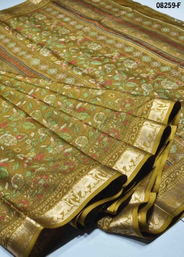Nandhini-  08259-F  Olivegreen  Color Trendy Fancy Cotton  Saree CM1448244 (RR3B)