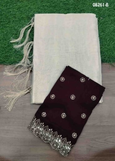 Oviya-  08261-B  Suku Halfwhite Color Traditional Uppada Saree CM1436794 (RR2D)