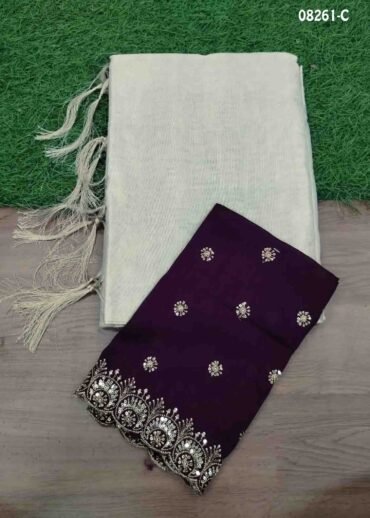 Oviya-  08261-C  Suku Halfwhite Color Traditional Uppada Saree CM1436794 (RR2D)