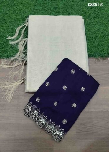 Oviya-  08261-E  Suku Halfwhite Color Traditional Uppada Saree CM1436794 (RR2D)