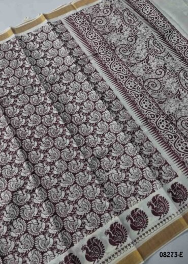 Kowsalya-08273-E  Purple Color Poly Cotton Saree CM1455627 (RR3C)