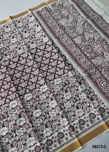 Kowsalya-08273-G  Purple Color Poly Cotton Saree CM1455627 (RR3C)