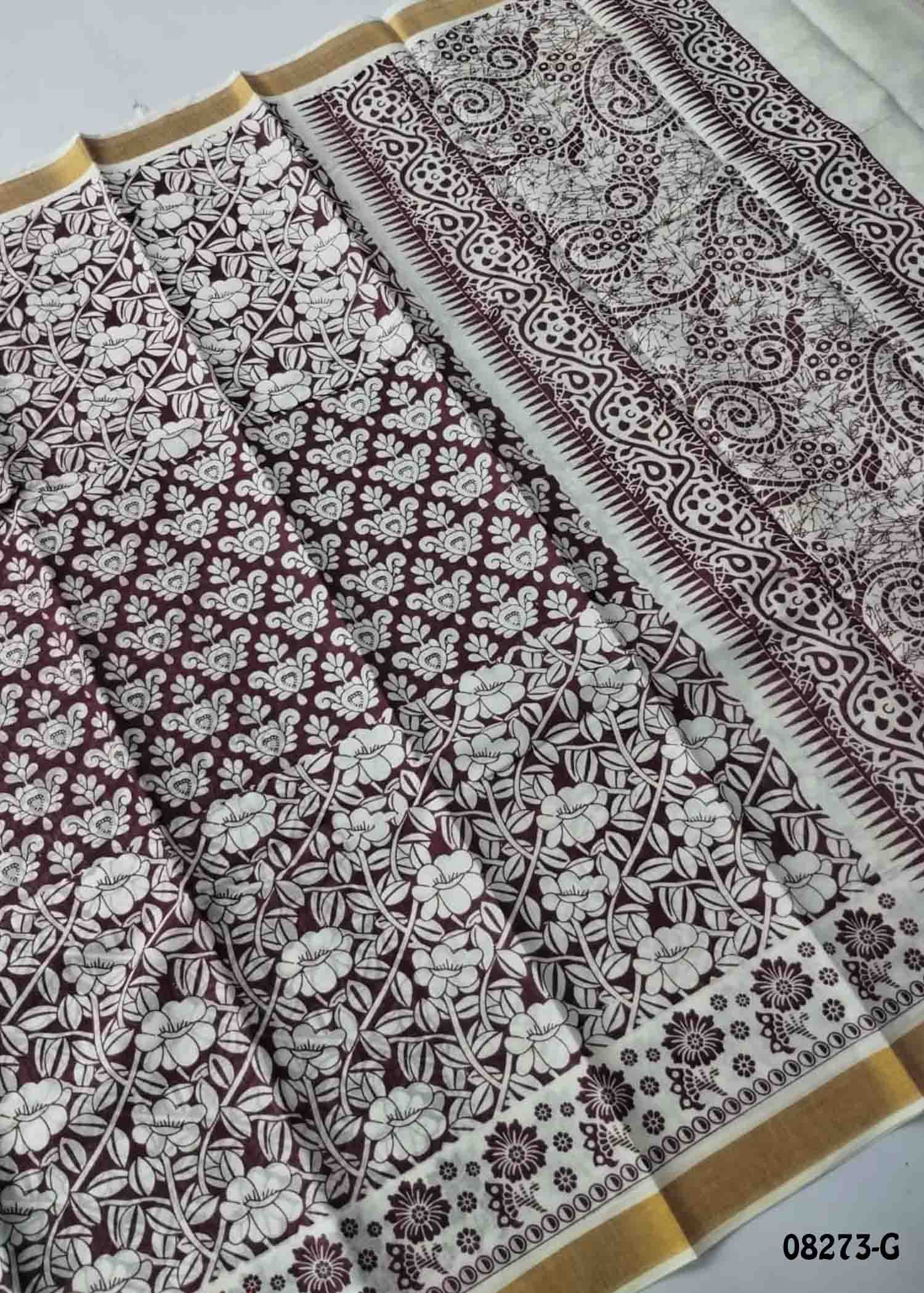 Kowsalya-08273-G Purple Color Poly Cotton Saree CM1455627 (RR3C)