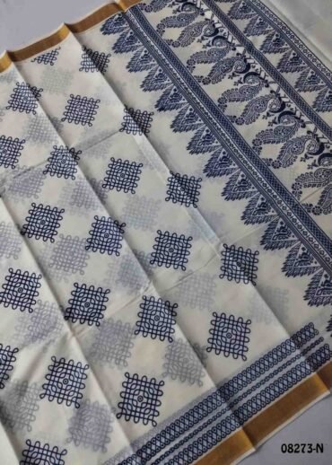Kowsalya-08273-N  Halfwhite  Color Poly Cotton Saree CM1455627 (RR3C)