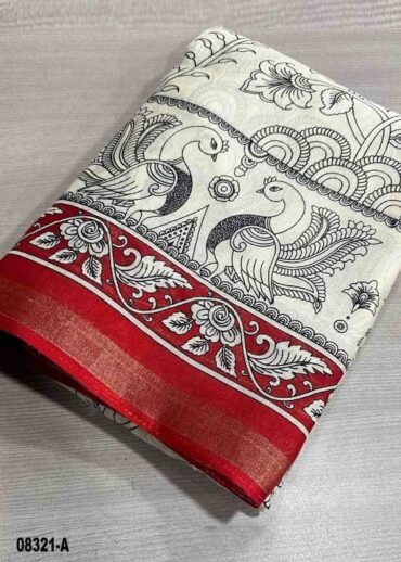 Panchali - 08321-A Tan Color Jaipur Mul Cotton Saree CM1448208 [RR2B]
