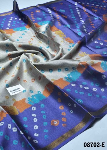 Anandhi - 08702-E  Grey With Violet Color Excellent Fancy Cotton Saree CM1448211 (LR2B)