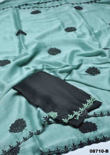 Janani-  08710-B  Pistagreen  Color Excellent  Black Rangoli Saree CM1458247 (RR3C)