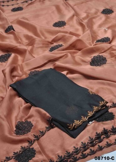 Janani-  08710-C  peachpink  Color Excellent  Black Rangoli Saree CM1458247 (RR3C)