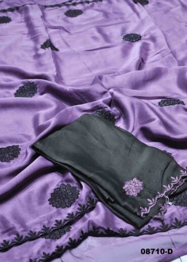 Janani-  08710-D  Lavender  Color Excellent  Black Rangoli Saree CM1458247 (RR3C)