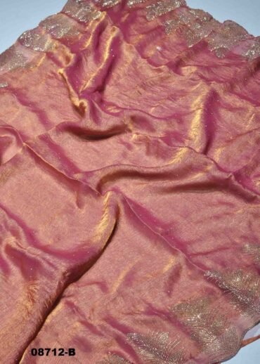 Jeevika-  08712-B  Peach  Color Excellent  Space silk   Saree CM1435944 (RR3C)