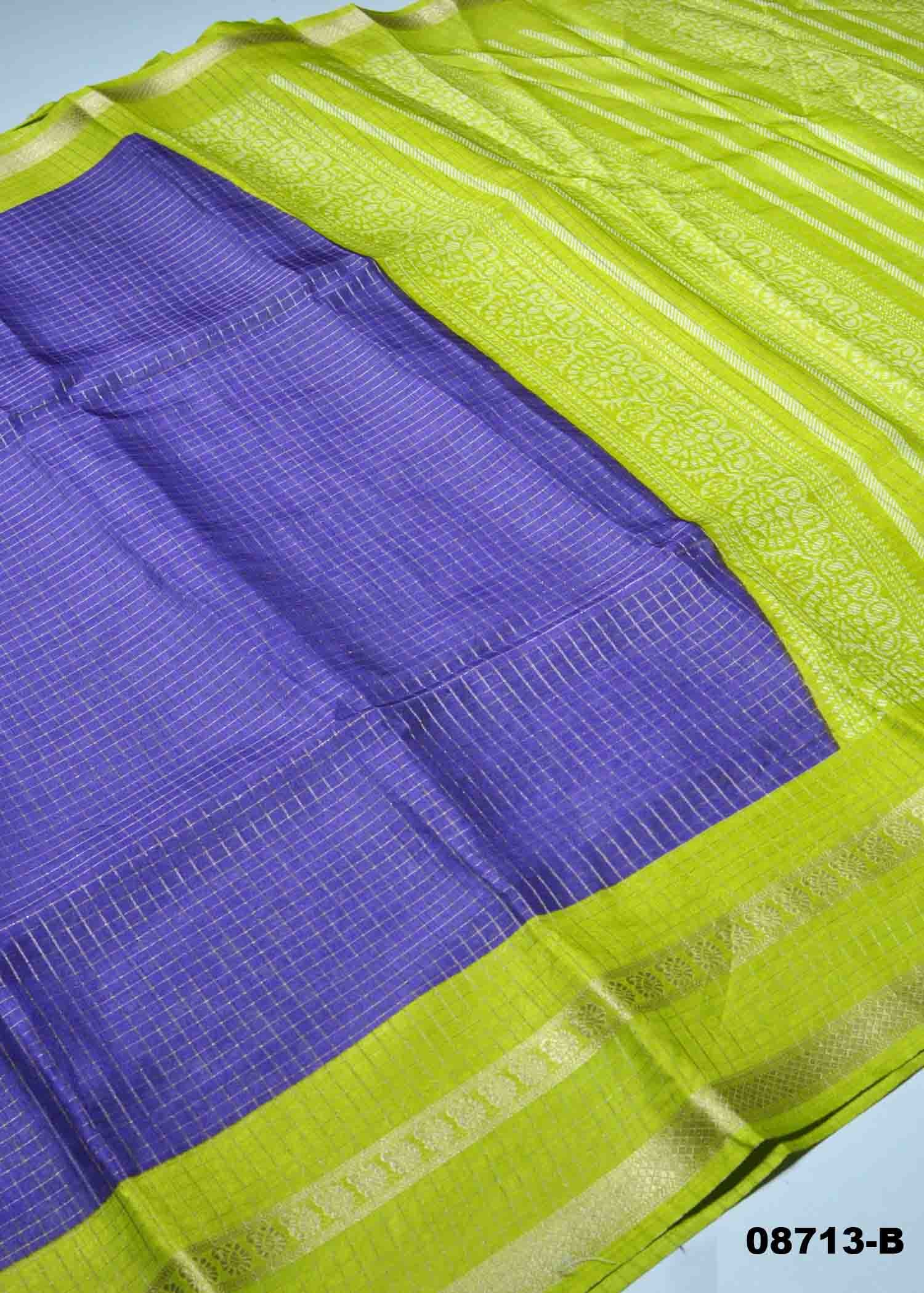 Juliee- 08713-B Violet Color Excellent Fancy Cotton Saree CM1447686 (RR3C)