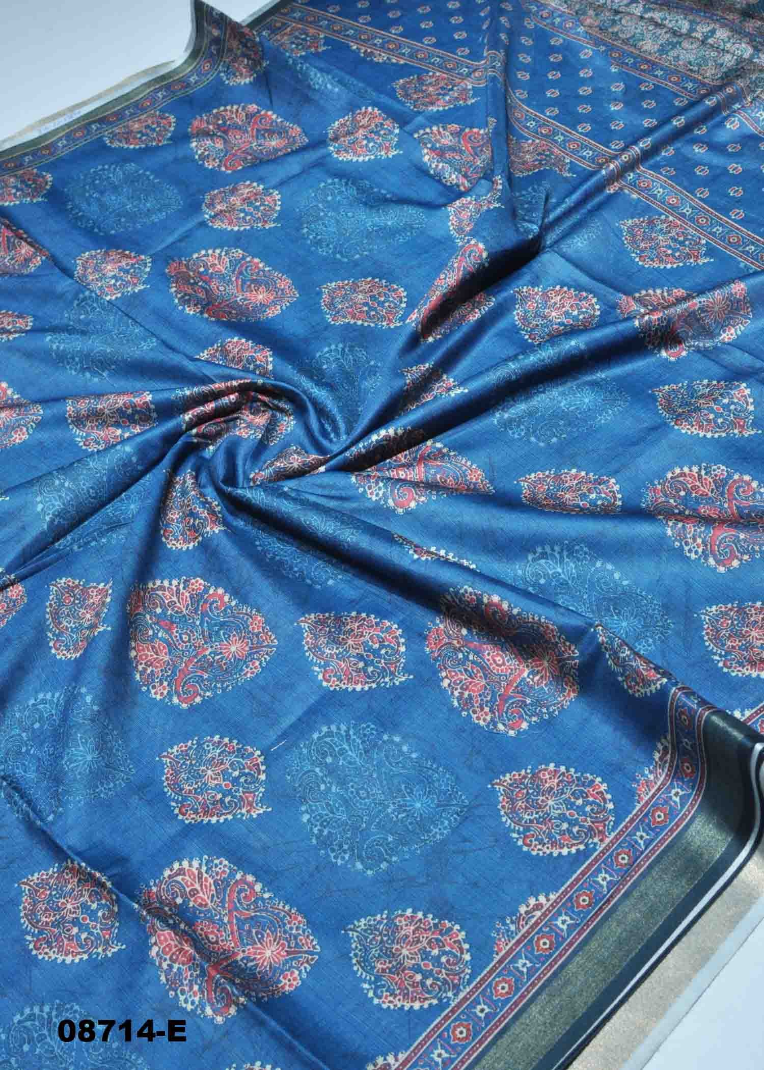 Shalini- 08714-E Blue Color Excellent Dola Silk Saree CM1456975 (RR3C)