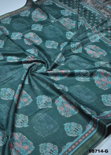 Shalini-  08714-G  Green  Color Excellent  Dola Silk  Saree CM1456975 (RR3C)