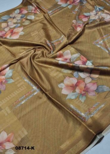 Shalini-  08714-K Mustard  Color Excellent  Dola Silk  Saree CM1456975 (RR3C)
