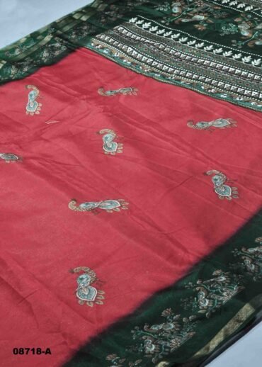 Lalitha-  08718-A  Red  Color Excellent  Dola Silk  Saree CM1452520 (RR3C)