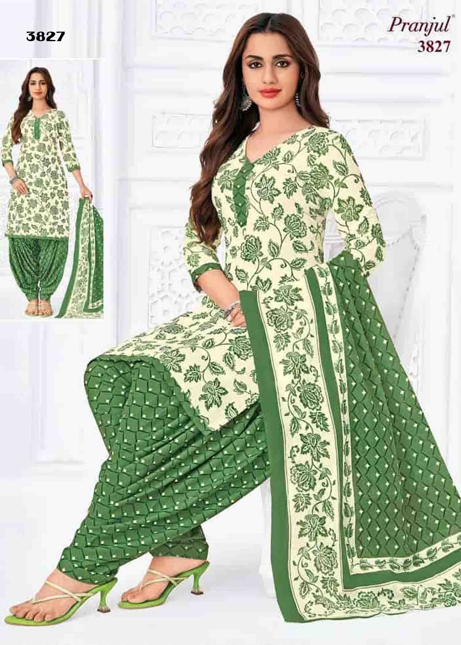Pranjul Vol-38 - 3827 Tan Color Cotton Salwar Material CM1424770 (LR6D)