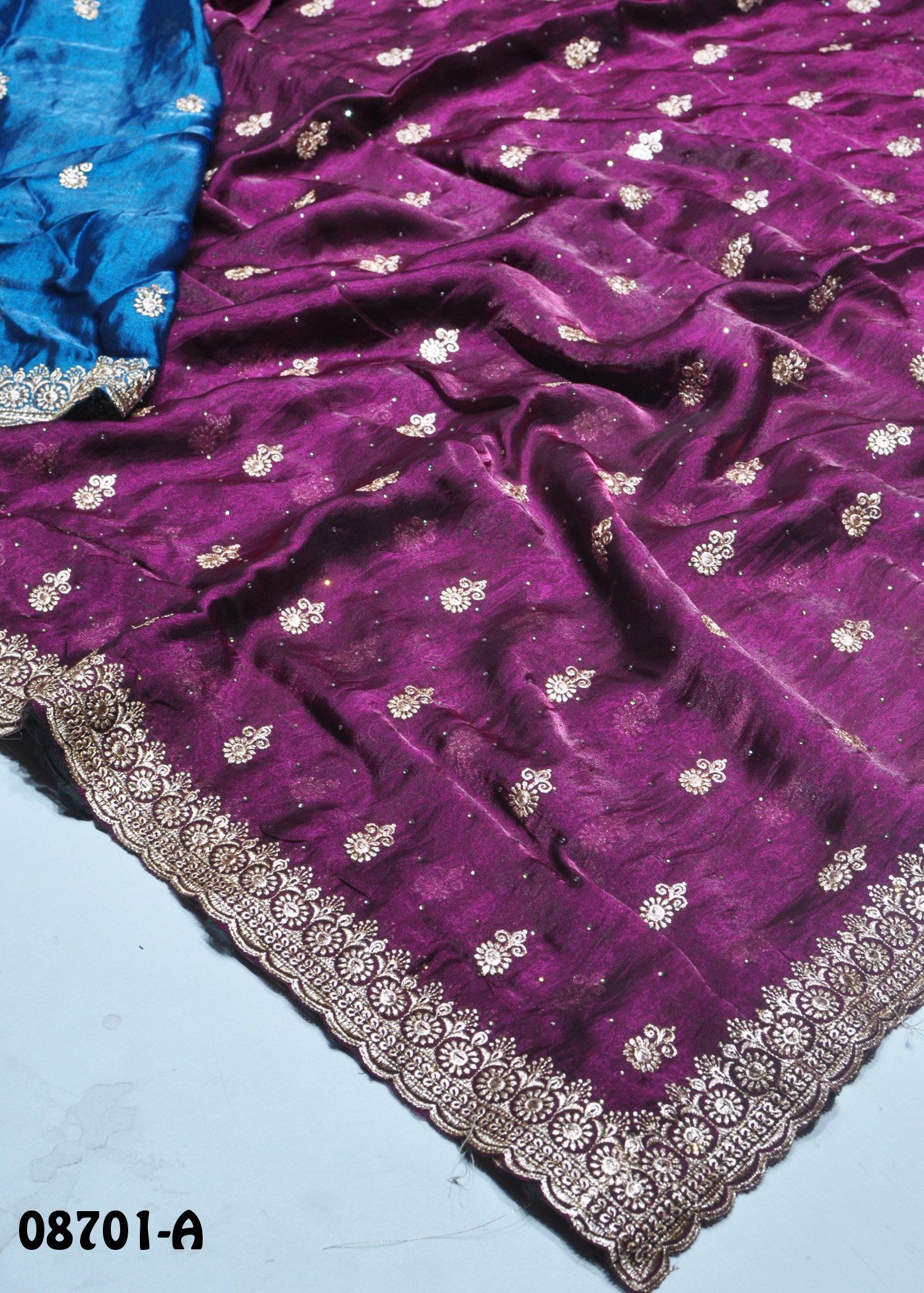 Jayasri - 08701-A Purple Color Excellent Black Rangoli Saree CM1435878 (LR2B)