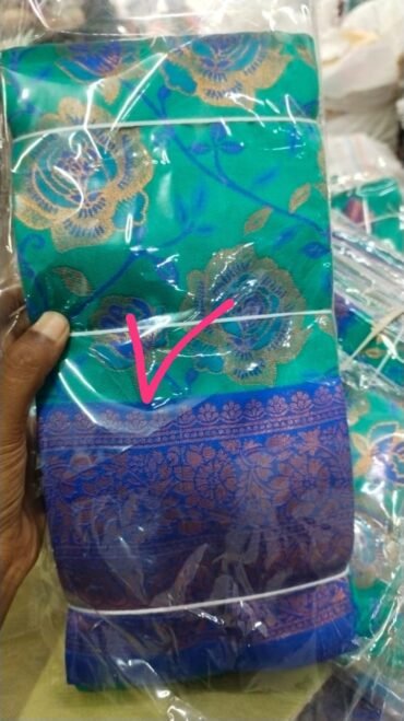 Kotta - 08560-A Green Color Banaras Saree CM1451385