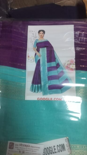 Rashi - 08480-A Purple Color Fancy Cotton Saree CM1448478