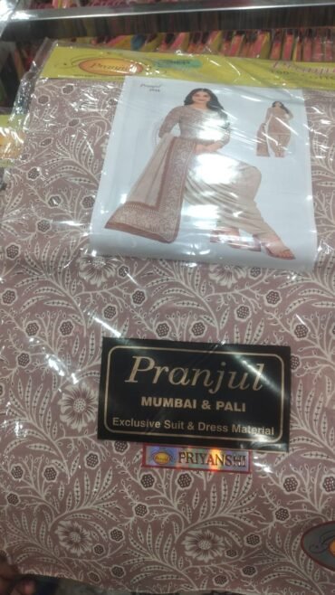 Pranjul 3916,3901,3922 Tan ,Pink, Blue Cotton Salwar Material CM1456084