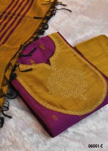 Kaviya 810-A  kolam design Purple Colour salwar CM1458901